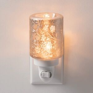 Scentsy SILVER STEM Mini Warmer wall plug-in NIB